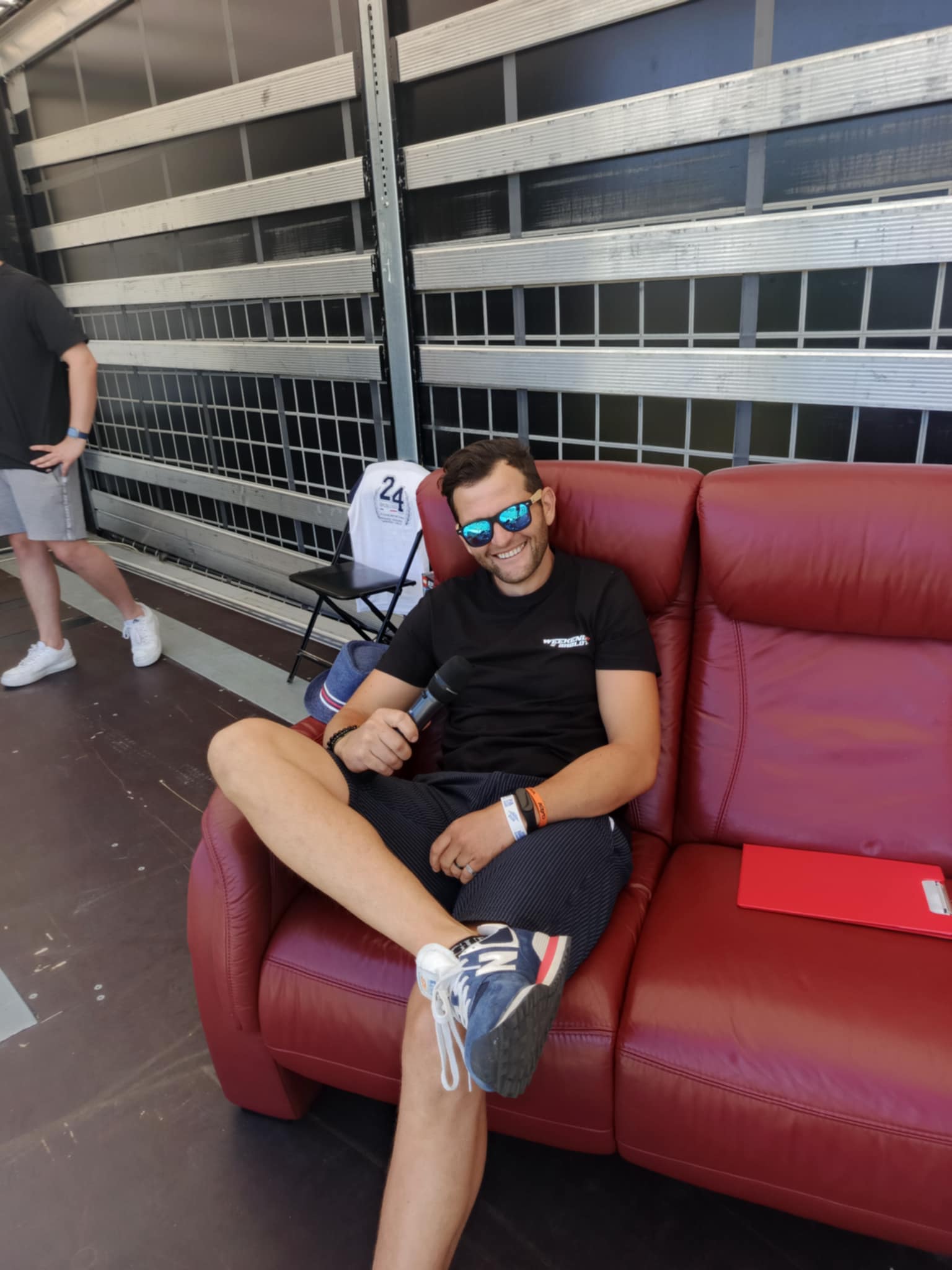 Chwila przerwy podczas imprezy plenerowej